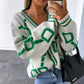 Women's Daily V Neck Knit Cardigan