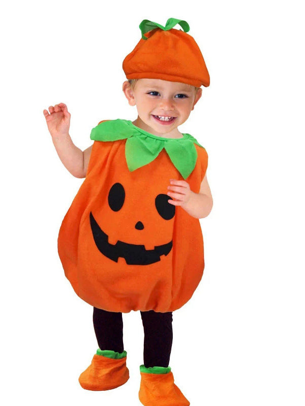 Halloween Pumpkin Onesie For Kids