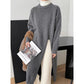 Women's Maxi Crew Neck Sweater