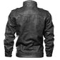 Men's PU Leather Casual Washed Leather Jacket