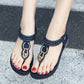 Women's Lace Boho Elastic Flat Sandals