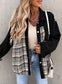 Women's Denim Long Sleeve Check Shirt Jacket