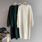 Women's Maxi Crew Neck Sweater