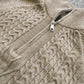 Men's Stand Collar Zipper Sweater