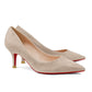 60mm Kitten Heels Red Bottom Pumps Summer Daily Suede