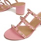 60mm Women's Block Slippers Party Daily Summer Rivets Sandals Shoes