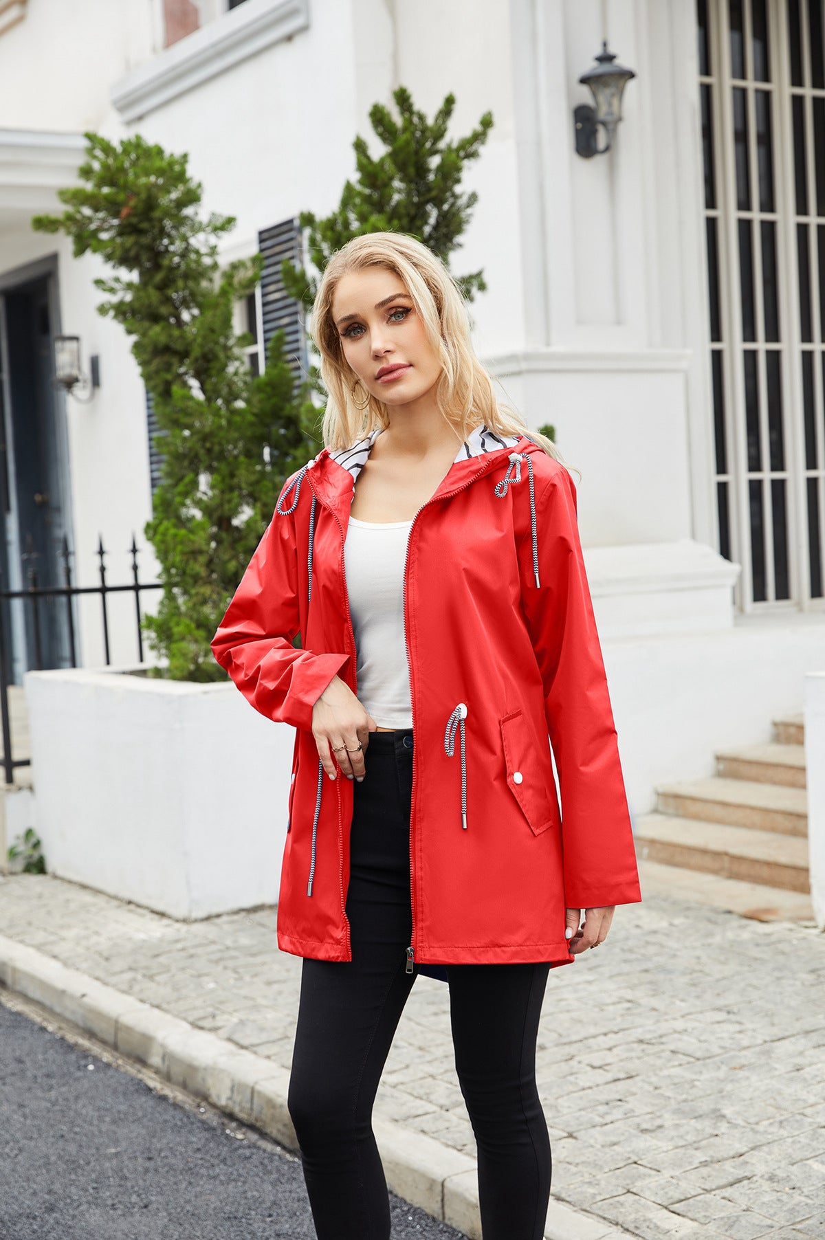 Women's Windbreaker Stripe Jacket