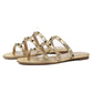 Women's Daily Ballets Summer Flats Rivets Sandals