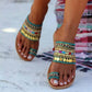 Boho Style Vintage Flat Sandals For Women