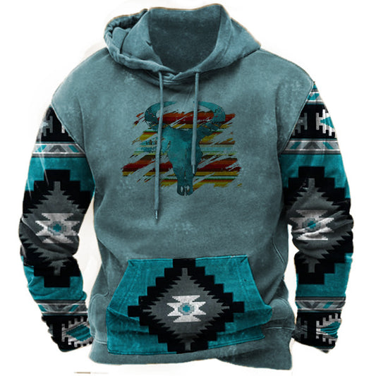 Men's Vintage Long Sleeve Hoodie