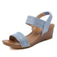 Women's Wedge Elastic Sandals