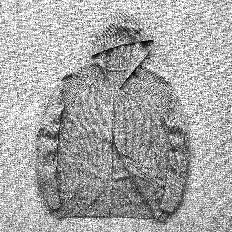 Men's Hooded Zip Knit Jacket