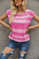 Women's Sleeveless Striped Knit Top