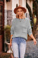 Women's Round Neck Long Sleeve Solid Color Knitted Sweater