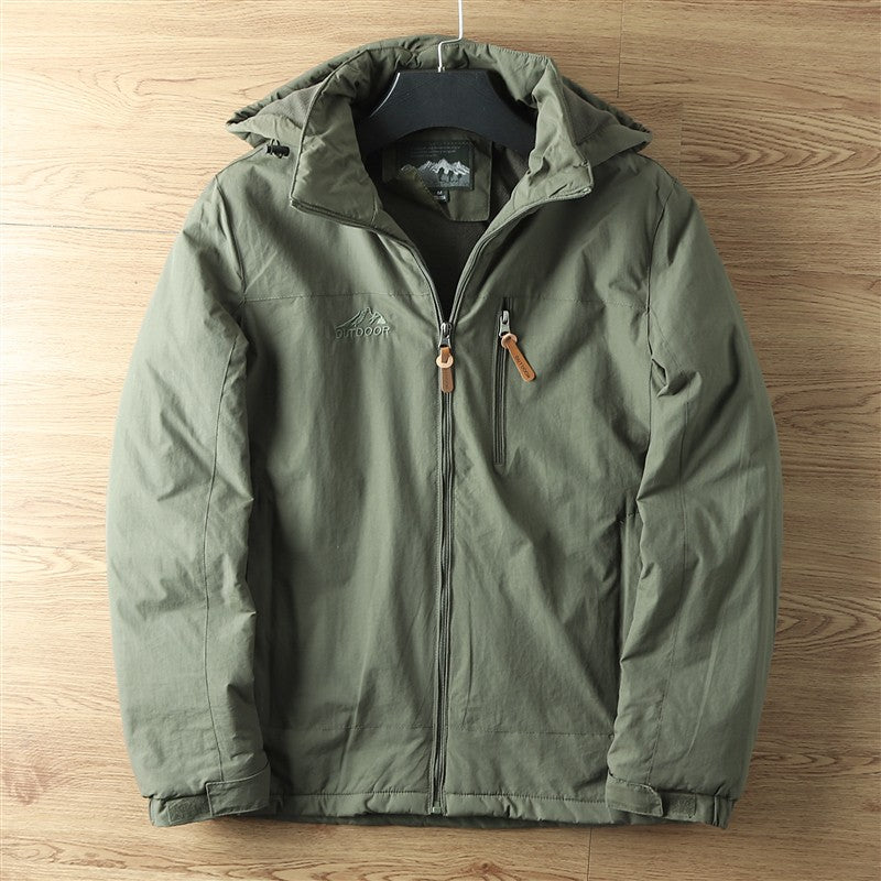 Men's Outdoor Sports Warm Hooded Jacket