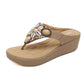 Women's Beach Boho Beaded Vintage Wedge Sandals