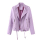 Ladies Motorcycle PU Jacket