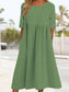 Women's Round Neck Casual Loose Dress