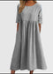 Women's Round Neck Casual Loose Dress