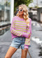 Women's Crew Neck Solid Knit Sweater