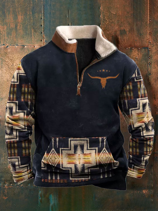 Men's Long Sleeve Vintage Yellowstone Sweatshirt