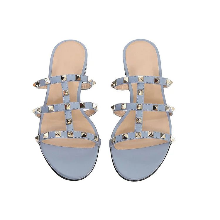 Women's Daily Ballets Summer Flats Rivets Sandals