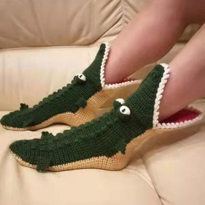 Christmas Cute & Funny Knit Crocodile Socks