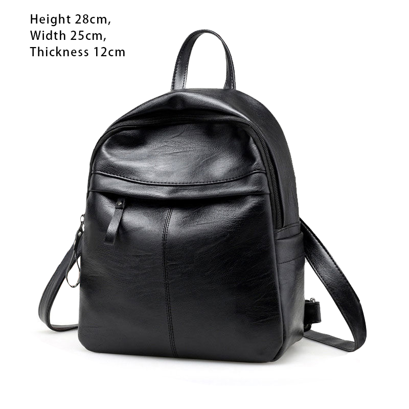 Women's Leather Large-capacity Fashion All-match Backpack