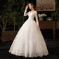 Bridal Wedding Dress White Lace Length Wedding Dress