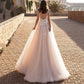 Women's Sexy Lace Dress Sleeveless Deep V-neck Wedding Dress