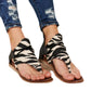 Women's Leopard Print Anti-Slip Flat Sandals