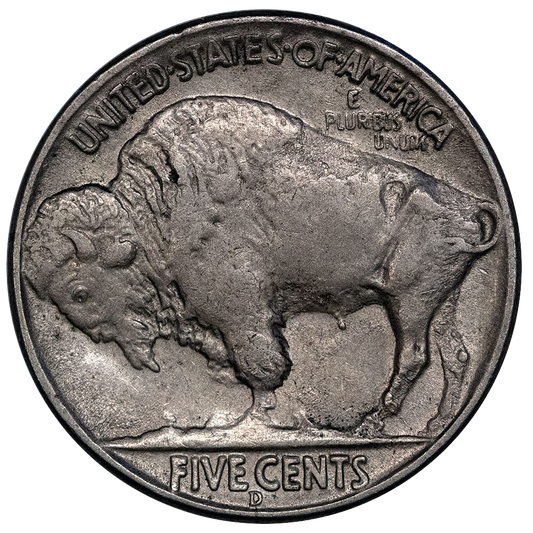 1937-D 3 Legs Buffalo Nickel 5C Coin