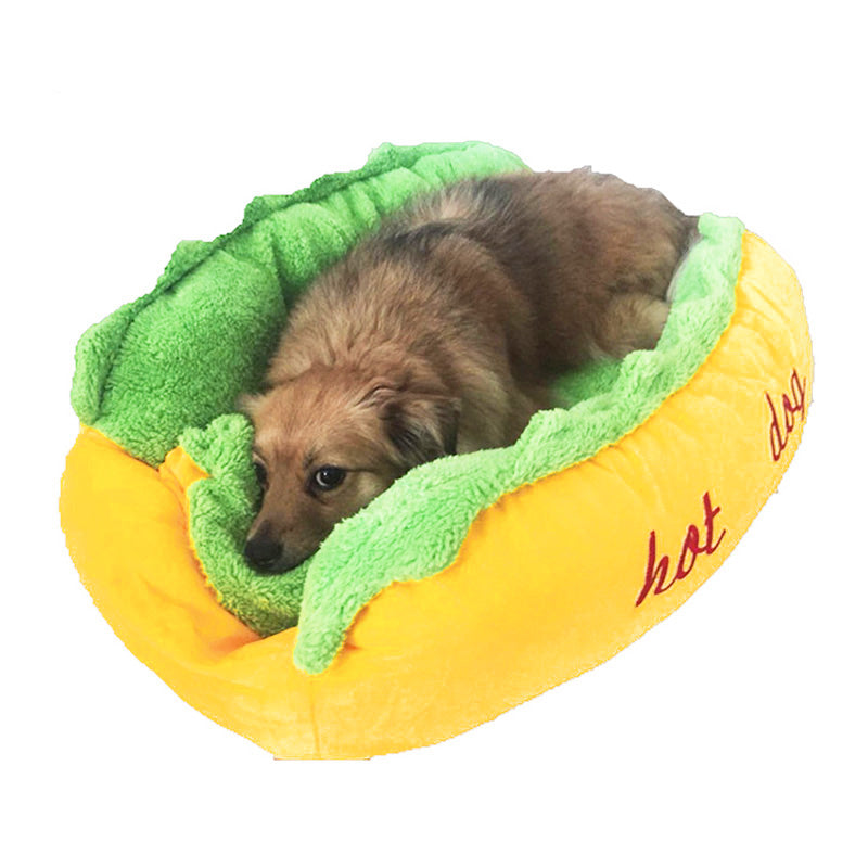 Removable And washable Fashion "Hot Dog" Pet Bed