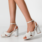 Women's fish head bow high-heeled sandals