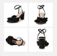 Women's fish head bow high-heeled sandals