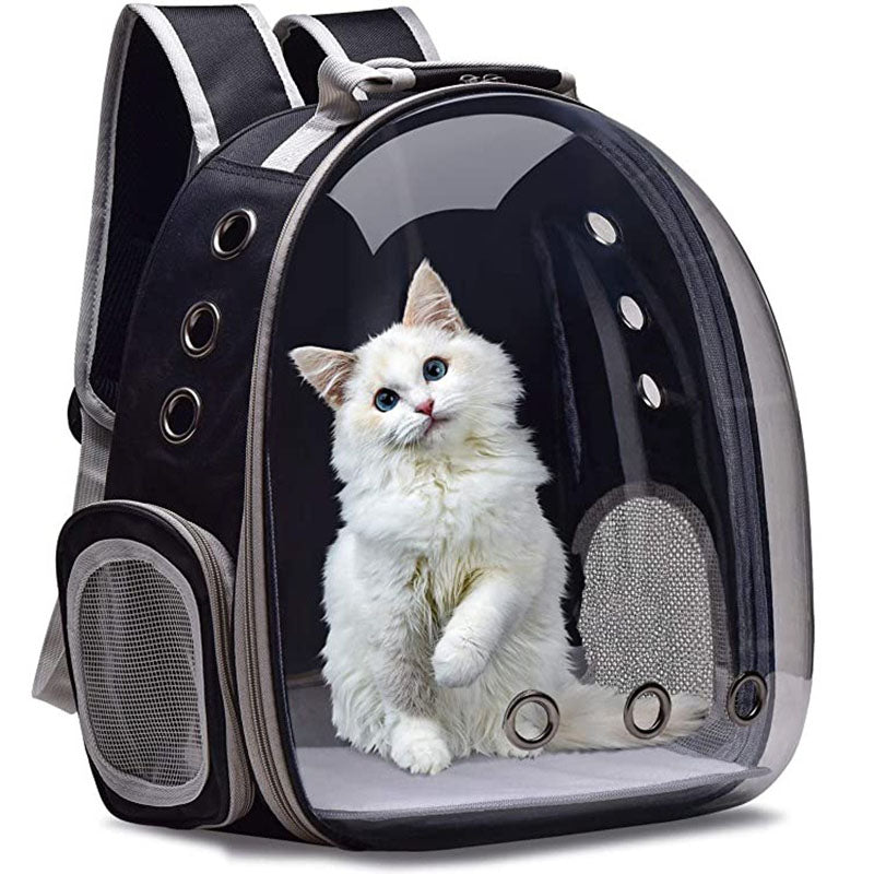 Pet Travel Backpack Transparent Pet Carrier Bag