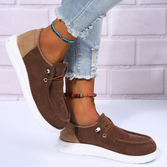 Women's platform canvas shoes