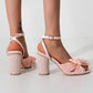 Women's fish head bow high-heeled sandals