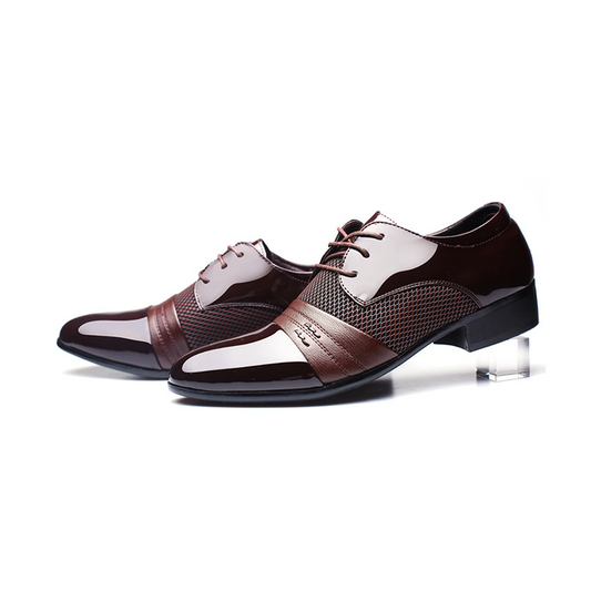 Men's Pointed Toe Retro Leather Shoes