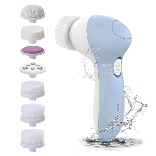 7 In 1 Facial Brush Waterproof Facial Cleansing Brush Set