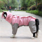 Dog Raincoat with Hood Pet Rain Jacket