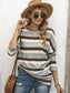 Women's T-Shirt Striped Long Sleeve Casual Tee