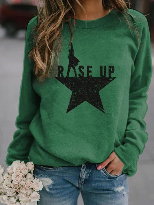 Rise Up Hamilton Star Women's Shirt Sweatshirt