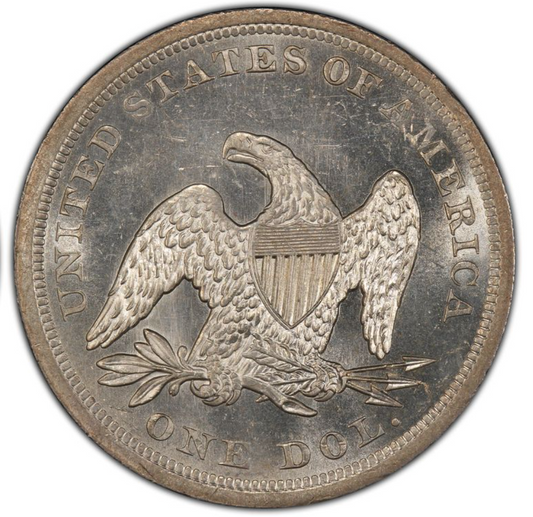1842 Seated Liberty Silver $1 Dollar