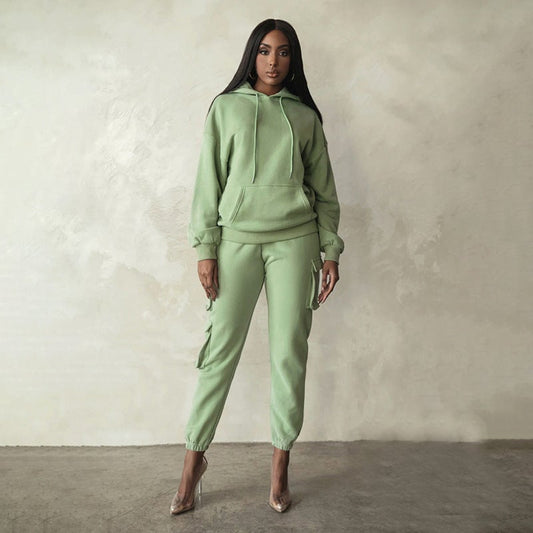 Sweatshirt And Track Pants Set For Women