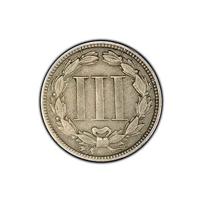 1865 Nickel 3-Cent Piece Coin