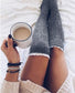 Women's Lace Trim Thigh High Socks Stockings