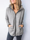 Women's Cotton-Blend Hoodie Long Sleeve Sport Coat