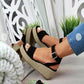 Women's Leopard Platform Sandals