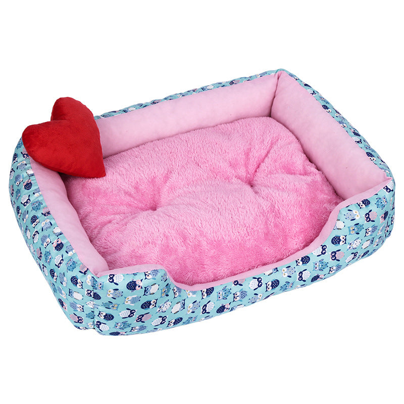 Small And Medium-sized Cats And Dogse Plush Pet Bed